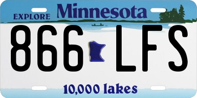 MN license plate 866LFS