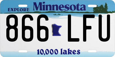 MN license plate 866LFU