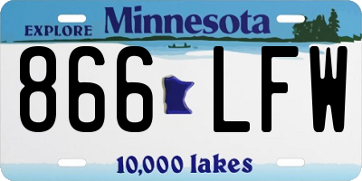 MN license plate 866LFW