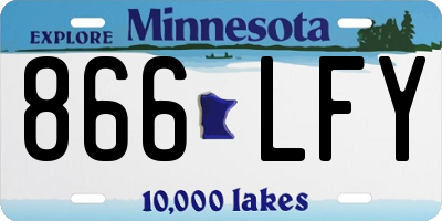 MN license plate 866LFY