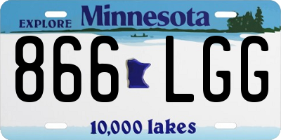 MN license plate 866LGG