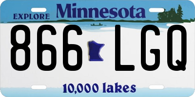 MN license plate 866LGQ