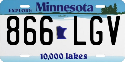 MN license plate 866LGV