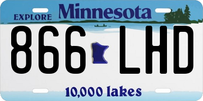 MN license plate 866LHD