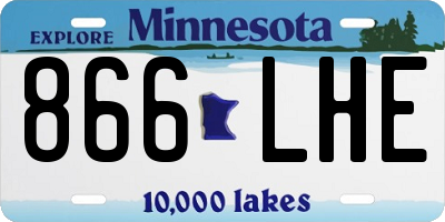 MN license plate 866LHE