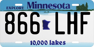 MN license plate 866LHF