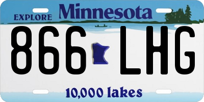 MN license plate 866LHG