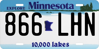 MN license plate 866LHN
