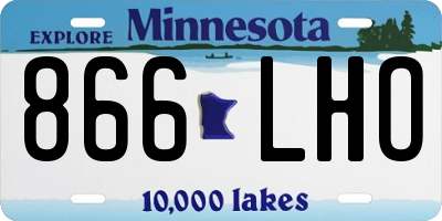 MN license plate 866LHO