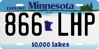 MN license plate 866LHP