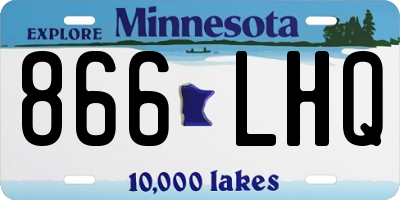 MN license plate 866LHQ