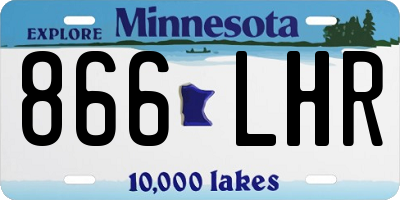 MN license plate 866LHR