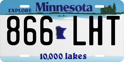 MN license plate 866LHT