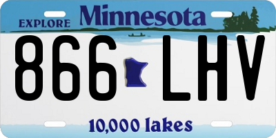 MN license plate 866LHV