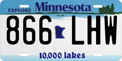 MN license plate 866LHW