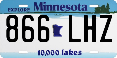 MN license plate 866LHZ