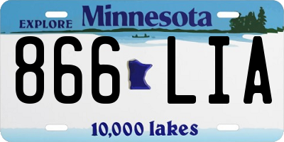 MN license plate 866LIA
