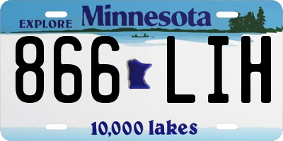 MN license plate 866LIH