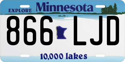 MN license plate 866LJD