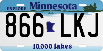 MN license plate 866LKJ