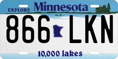 MN license plate 866LKN