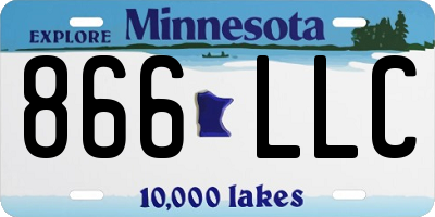 MN license plate 866LLC