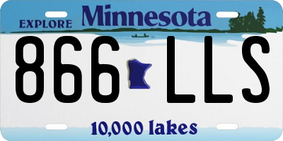 MN license plate 866LLS