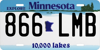 MN license plate 866LMB