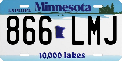 MN license plate 866LMJ