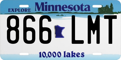 MN license plate 866LMT