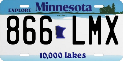 MN license plate 866LMX