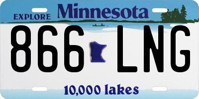 MN license plate 866LNG