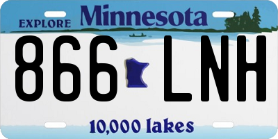 MN license plate 866LNH