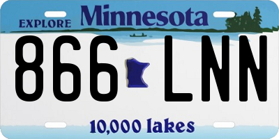 MN license plate 866LNN