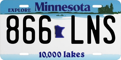 MN license plate 866LNS