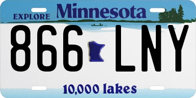 MN license plate 866LNY