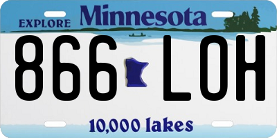 MN license plate 866LOH