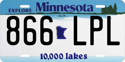 MN license plate 866LPL