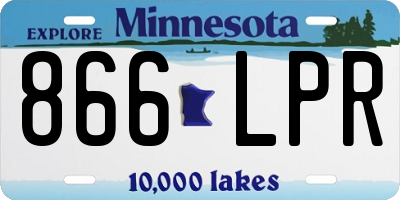 MN license plate 866LPR