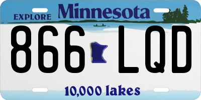 MN license plate 866LQD
