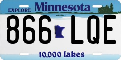 MN license plate 866LQE
