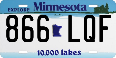 MN license plate 866LQF