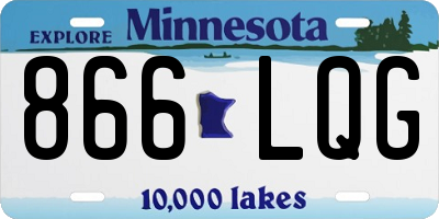 MN license plate 866LQG