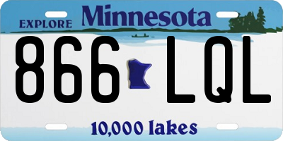 MN license plate 866LQL