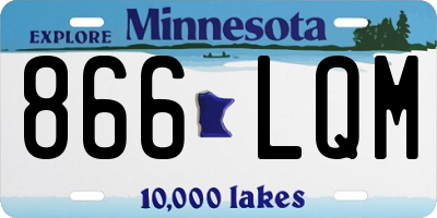 MN license plate 866LQM
