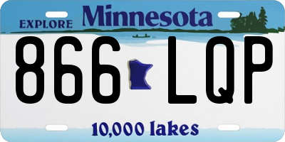 MN license plate 866LQP