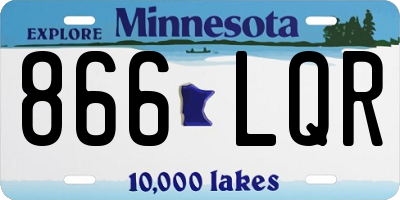 MN license plate 866LQR