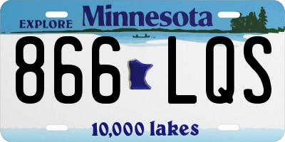 MN license plate 866LQS
