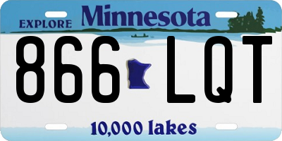 MN license plate 866LQT
