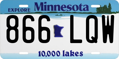 MN license plate 866LQW